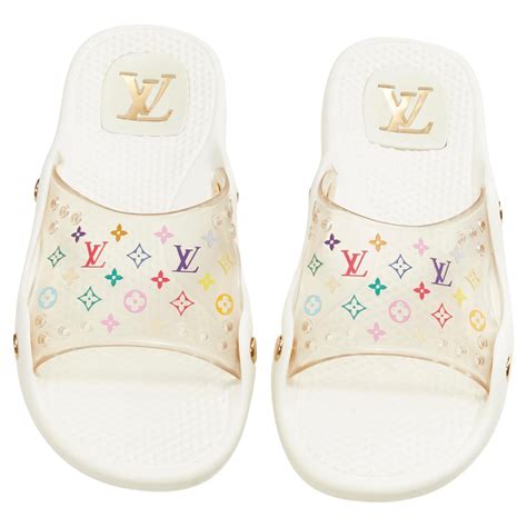 louis vuitton white slides|Louis Vuitton slides on sale.